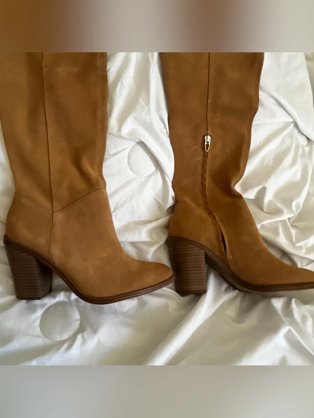 bp. Women's Over-the-Knee Suede Boots in Tan women’s 8